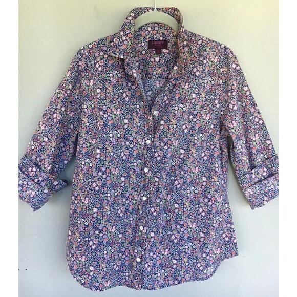 Liberty of London Tops - J Crew Liberty Art Fabrics Floral Perfect Shirt Women 8 Multicolor Cottage